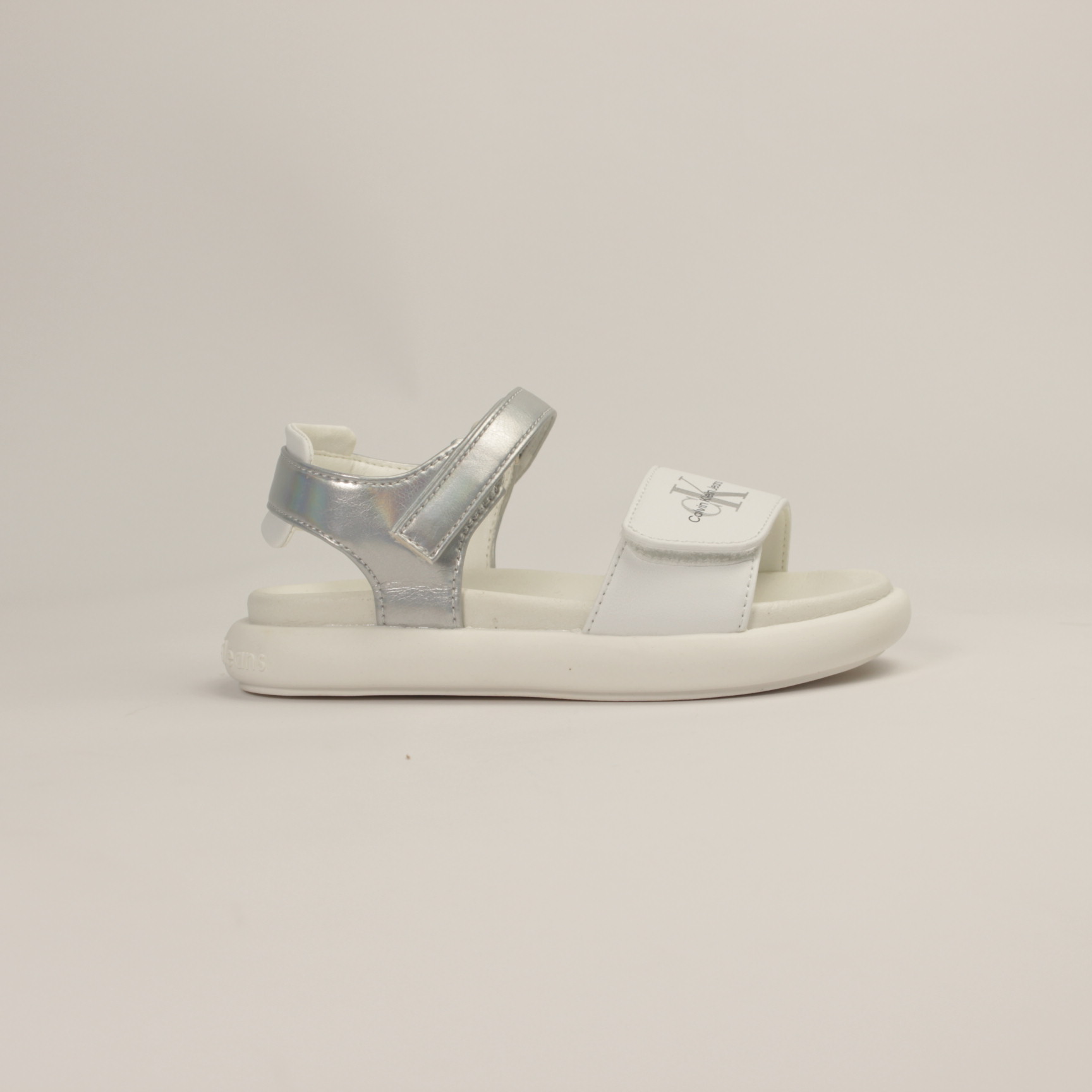 CALVIN KLEIN - VELCRO SANDAL WHITE