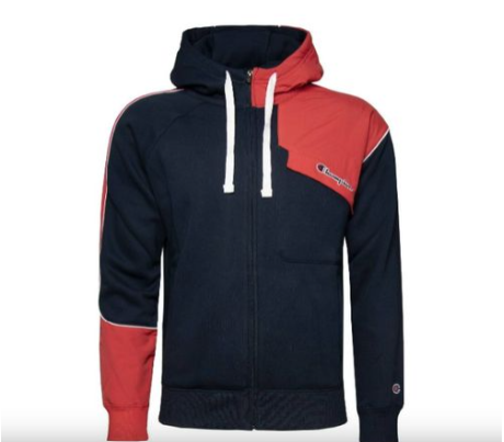CHAMPION - Hooded Full Zip NVB/CRD/WH