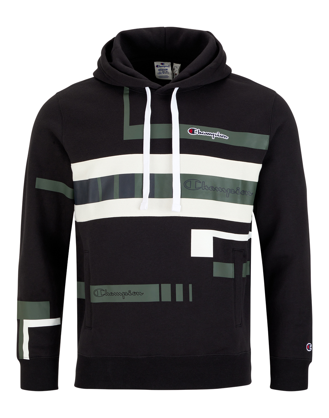  Champion Hooded Sweatshirt black / white