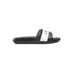 LACOSTE LACOSTE - Croco Text Print Slides black hommes claquettes REF: 41CFA0011-312
