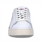 LA MARTINA Leather Sneakers - White/Red – Image 3